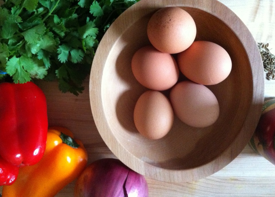 Shakshuka ingredients